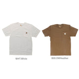 カーハート Tシャツ carhartt 通販 ブランド メンズ 半袖 おしゃれ 無地 ロゴ ポケット付きTシャツ 大きい USサイズ シンプル 半袖Tシャツ 大きめ ビッグシルエット トップス カットソー ストリート カジュアル ワークウェア Workwear Pocket Short Sleeve Tshirt