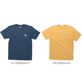 カーハート Tシャツ carhartt 通販 ブランド メンズ 半袖 おしゃれ 無地 ロゴ ポケット付きTシャツ 大きい USサイズ シンプル 半袖Tシャツ 大きめ ビッグシルエット トップス カットソー ストリート カジュアル ワークウェア Workwear Pocket Short Sleeve Tshirt