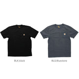 カーハート Tシャツ carhartt 通販 ブランド メンズ 半袖 おしゃれ 無地 ロゴ ポケット付きTシャツ 大きい USサイズ シンプル 半袖Tシャツ 大きめ ビッグシルエット トップス カットソー ストリート カジュアル ワークウェア Workwear Pocket Short Sleeve Tshirt