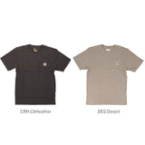 カーハート Tシャツ carhartt 通販 ブランド メンズ 半袖 おしゃれ 無地 ロゴ ポケット付きTシャツ 大きい USサイズ シンプル 半袖Tシャツ 大きめ ビッグシルエット トップス カットソー ストリート カジュアル ワークウェア Workwear Pocket Short Sleeve Tshirt