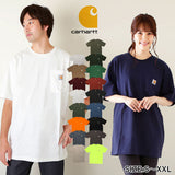 カーハート Tシャツ carhartt 通販 ブランド メンズ 半袖 おしゃれ 無地 ロゴ ポケット付きTシャツ 大きい USサイズ シンプル 半袖Tシャツ 大きめ ビッグシルエット トップス カットソー ストリート カジュアル ワークウェア Workwear Pocket Short Sleeve Tshirt