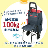 ショッピングカート おしゃれ 通販 保冷 保温 cocoro ココロ キャリーカート イス付き キャリーバッグ 折りたたみ椅子付き キャリーケース 買い物カート キャリー お買い物バッグ MORRY モリー ショッピングカートチェア アウトドア レジャー 行楽 運動会 お花見 ピクニック