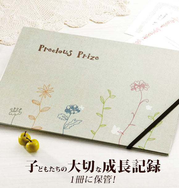 賞状ファイル COGIT コジット 通販 通知簿ファイル 賞状・通知簿収納ファイル ナチュラル 賞状 通知簿 通信簿 通知表 成長記録 保管 収納 ファイル 入学祝い 卒園記念品 集合写真 アルバム シール付き 小学校 中学校 A3対応 B4 A4 大判写真 薄型 スリム