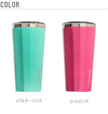 タンブラー 16oz 470ml CORKCICLE コークシクル 通販 保温 保冷 蓋付き ふた付き ステンレス おしゃれ シンプル スライド 飲み口 透明フタ 滑り止め付き マイボトル マグボトル 持ちやすい フラット アウトドア 結露しない 3層構造 シャッタープルーフ 粉砕防止素材