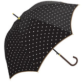 傘 レディース 長傘 ワンタッチ 通販 おしゃれ 雨傘 グラスファイバー骨 軽い 軽量 ジャンプ傘 58cm かわいい 丈夫 耐風 ドット 水玉 キャット 猫 レインボードロップ かさ アンブレラ 長かさ 婦人傘 折れにくい