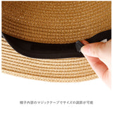 帽子 メンズ 夏用 通販 レディース ペーパーハット おしゃれ シンプル 夏 春夏 サマーハット メッシュ カジュアル 中折れ ハット アウトドア 男女兼用 58cm 三段帯ベーシックペーパーハット ストローハット 麦わら帽子
