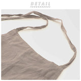 エプロン リネン コットン 通販 アンドパッカブル AND PACKABLE コットンリネンエプロン おしゃれ ナチュラル 無地 シンプル かわいい 保育士 ギャザー 家事 炊事 お稽古 習い事 料理教室 ギフト プレゼント 母の日 父の日 引っ越し 新築 お祝い キッチンファブリック