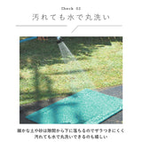 玄関マット 屋外 おしゃれ 通販 室内 屋内 泥落とし 洗える 屋外用 シンプル かわいい 敷物 丸洗い 水洗い pvcマット ふかふかテラスマット 75×45cm 玄関 ベランダ ウッドデッキ テラスマット 水はけ スパイス