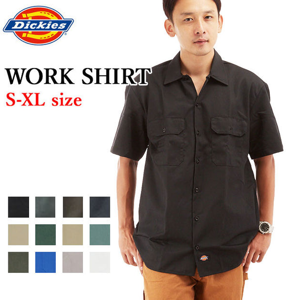 ディッキーズ Dickies ワークシャツ 半袖 シャツ ワーク系 定番 メンズ 半袖