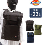 リュックサック 22L Dickies ディッキーズ 通販 リュック デイパック バックパック 大容量 大きめ コーデュラナイロン CORDURA メンズ レディース 通学 通勤 おしゃれ シンプル 黒 ブラック 丈夫 頑丈 旅行 アウトドア フラップリュック カジュアル ストリート A4 B4