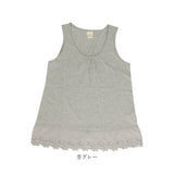 ディージーワイ dgy タンクトップ 通販 レディース 裾 レース 花びら コットン100％ 首 肩回り ピコレース フェミニン 大きいサイズ D*g*y 綿100％ 天竺 デコカンパニー ナチュラル かわいい おしゃれ