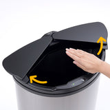 自動開閉 ゴミ箱 おしゃれ 45 リットル 通販 45リットル センサー 蓋つき 45l ステンレス ダストボックス ごみ箱 ごみばこ おむつ 筒型 DiETZ ディーツ 47l