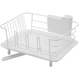 水切りラック コンパクト 通販 ディッシュドレイナー レギュラーサイズ 水切りかご 水切り URBANO アルバーノ HOME&HOME  水が流れる おしゃれ シンプル 水切りカゴ ディッシュスタンド 水切りバスケット RISU リス キッチン シンク キッチン整理用品