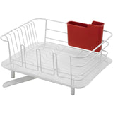 水切りラック コンパクト 通販 ディッシュドレイナー レギュラーサイズ 水切りかご 水切り URBANO アルバーノ HOME&HOME  水が流れる おしゃれ シンプル 水切りカゴ ディッシュスタンド 水切りバスケット RISU リス キッチン シンク キッチン整理用品