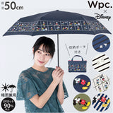wpc 折りたたみ傘 通販 レディース かわいい 晴雨兼用 uvカット ディズニー 撥水 50cm 6本骨 手開き 大人 かわいい おしゃれ 折り畳み はっ水 DISNEY ミッキー＆ミニー ミッキーマウス Wpc. ワールドパーティ