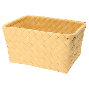 収納かご おしゃれ 通販 収納 かご バスケット 収納バスケット 収納ケース 小物 角型 L Towc トーク PE 経木 洗える 水拭きできる フェイク経木 シンプル ナチュラル かわいい 籠 長方形 収納用品 生活雑貨
