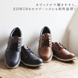 エドウィン スニーカー 通販 edwin 靴 防水 シューズ メンズ カジュアル ローカット 防滑シューズ 紳士靴 ブラウン ブラック ネイビー レザー 調 おしゃれ 25 26 27 28 cm 敬老の日 ギフト プレゼント
