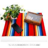 ランチョンマット おしゃれ 通販 布 プレースマット EL PASO エルパソ Serape Placemats サラペ プレイスマット フリンジ カラフル 手織り テーブルウェア ネイティブ 食卓 敷物 USA 配膳用品 キッチンファブリック