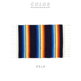 ランチョンマット おしゃれ 通販 布 プレースマット EL PASO エルパソ Serape Placemats サラペ プレイスマット フリンジ カラフル 手織り テーブルウェア ネイティブ 食卓 敷物 USA 配膳用品 キッチンファブリック