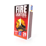 着火剤 マッチ型 通販 FIRE LIGHTERS ファイヤーライターズ 20本入り 薪ストーブ キャンプ アウトドア BBQ バーベキュー 火起こし 焚き火 炭 ライター不要 防災 備蓄 FSC認証 SWEDISH MATCH スウェーデンマッチ