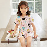 パジャマ キッズ 半袖 通販 男の子 女の子 90 100 110 120 サイズ 綿 夏 恐竜 tシャツ コットン ルームウェア 上下セット 可愛い 子供服 子ども こども ショートパンツ 涼しい メッシュ