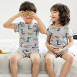 パジャマ キッズ 半袖 通販 男の子 女の子 90 100 110 120 サイズ 綿 夏 恐竜 tシャツ コットン ルームウェア 上下セット 可愛い 子供服 子ども こども ショートパンツ 涼しい メッシュ