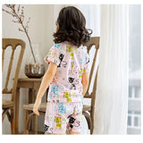 パジャマ キッズ 半袖 通販 男の子 女の子 90 100 110 120 サイズ 綿 夏 恐竜 tシャツ コットン ルームウェア 上下セット 可愛い 子供服 子ども こども ショートパンツ 涼しい メッシュ