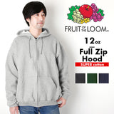 フルーツオブザルーム パーカー 通販 fruit of the loom スウェット 82230 メンズ レディース 大きいサイズ Full Zip Hood 12oz フルジップフード 無地 厚手 シンプル カジュアル スーパーコットン センタージップ アメカジ トップス