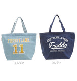 クーラーバッグ Ｌサイズ フレッドランド FREDLAND 通販 保冷バッグ レディース メンズ トートバッグ ファスナー付き カゴバッグ エコバッグ 買い物バッグ レジかご デニム生地 2Lペットボトルも入る おしゃれ カジュアル かわいい 可愛い トートバッグ