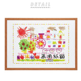 画用紙 フレーム 通販 四切 540 x 380mm 四つ切り 壁掛け 絵 イラスト 木目 額 額縁 ポスターフレーム アートフレーム 作品 おしゃれ 記念  飾る 壁 万丈