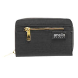 アネロ 財布 二つ折り 通販 レディース メンズ ブランド anello GRANDE 使いやすい おしゃれ シンプル ファスナー 小銭入れ 二つ折り財布 小銭入れあり box型小銭入れ 軽量 軽い 大人 かわいい 無地 ロゴ カード 収納 キッズ こども 微光沢杢ﾎﾟﾘLS 折り財布