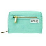 アネロ 財布 二つ折り 通販 レディース メンズ ブランド anello GRANDE 使いやすい おしゃれ シンプル ファスナー 小銭入れ 二つ折り財布 小銭入れあり box型小銭入れ 軽量 軽い 大人 かわいい 無地 ロゴ カード 収納 キッズ こども 微光沢杢ﾎﾟﾘLS 折り財布