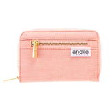 アネロ 財布 二つ折り 通販 レディース メンズ ブランド anello GRANDE 使いやすい おしゃれ シンプル ファスナー 小銭入れ 二つ折り財布 小銭入れあり box型小銭入れ 軽量 軽い 大人 かわいい 無地 ロゴ カード 収納 キッズ こども 微光沢杢ﾎﾟﾘLS 折り財布
