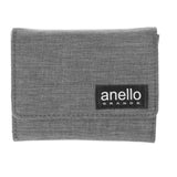 ミニ財布 レディース 通販 財布 ブランド アネロ anello GRANDE 小さめ 極小 使いやすい 三つ折り ミニウォレット おしゃれ シンプル 無地 ロゴ 大人 かわいい ミニ折財布 小銭入れあり ボックス型小銭入れ box型小銭入れ キッズ こども 微光沢杢ﾎﾟﾘLS三つ折り財布