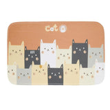 玄関マット 屋内 通販 おしゃれ かわいい 新生活 玄関 60 × 40 cm インテリア キャット 猫 マット アニマル ツリー ウェルカムマット アクセントマット エントランスマット 玄関先 ドアマット マット