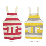 キッズ エプロン おしゃれ 女の子 通販 KidsUpTempo キッズアップテンポ KUT 子供 こども 子ども用エプロン? 男の子 子供用 キッズエプロン ボーダー ドット スター ドロップ リボン付き 綿100% サイズ120～130cm マジックテープ サイズ調整 肩紐 肩ひも調節 ポケット付き