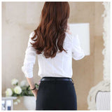 レディース 長袖 ブラウス フリル 通販 ラグジュアリー 立ち襟 シャツ レース フワフワ 薄手 ハイネック 高襟 オフィス 上品 フォーマル 通勤 春 夏 秋