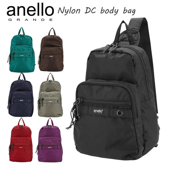 アネロ ボディバッグ 通販 メンズ 小さめ レディース ブランド anello GRANDE ワンショルダーバッグ スポーツ アウトドア ジュニア キッズ 軽量 軽い 撥水 はっ水 ナイロン A5 旅行 おでかけ ショルダーバッグ 斜めがけ マザーズバッグ サブバッグ DC