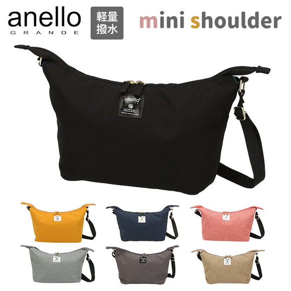 アネロ ショルダーバッグ 通販 レディース 斜めがけ ブランド anello 軽い 軽量 撥水 はっ水 小さめ コンパクト スポーティー ママ サブバッグ おしゃれ シンプル 大人 かわいい ミニショルダー バナナショルダー 多機能 ポケット 軽量はっ水杢ポリ SPS スポーツ