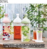 水出し茶ボトル 1200ml ハリオ HARIO 通販 水出し茶ボトル 1.2l 角型ボトル ジャグ 横置き ヨコ置き おしゃれ かわいい 水出しポット 水 ウォーター スタイリッシュ お茶 麦茶 ピッチャー カフェ 洋風 メッシュ フィルターインボトル カークボトル