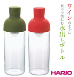 水出しボトル ハリオ HARIO フィルターインボトル 水出しポット フィルター付き ワインボトル型 通販 750ml ティーポット ピッチャー おしゃれ スタイリッシュ 水 ウォーター お茶 麦茶 耐熱ガラス 水出し ポット ボトル カフェ 日本 洋食器 g013a-38240
