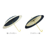 雨傘 レディース 長傘 通販 メンズ おしゃれ 和傘 24本骨 60cm 蛇の目風 モダン 配色 バイカラー 切り替え カジュアル シンプル santos サントス 蛇の目風和傘 JK-133 傘 かさ