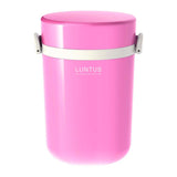 保温ランチ 700ml 保温バッグ付き LUNTUS ランタス 通販 ランチボックス 3段 お弁当箱 三段 レディース メンズ 保温 保冷 電子レンジ対応 食洗機OK ランチポット 保温弁当箱 保温ランチジャー 女子 男子 ステンレス製 真空断熱構造 スープ 麺類 つけめん お弁当 ランチ