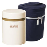 ランチボックス ランタス LUNTUS 通販 弁当箱 2段 800ml 専用保温バッグ付き 保温弁当箱 保温 保冷 ランチ お弁当 ステンレス メンズ レディース 男子 女子 丸型 円筒状 レンジOK 食洗機対応 ボトルタイプ 真空断熱構造 ランチジャー ランチポット