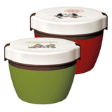 ランチボックス 2段 620ml 2個セット Disney ディズニー 通販 カフェ丼ランチ 保温 弁当箱 二段 二個 どんぶり ランチ 電子レンジ対応 食洗機対応 保温ランチ 保温弁当箱 ステンレス 真空断熱 レディース キッズ おそろい 色違い お弁当 ランチ 丸型 保温容器 かわいい