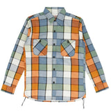 ヒューストン ビエラシャツ 通販 houston シャツ ネルシャツ メンズ アメカジ ブランド HOUSTON CHECK VIYELLA SHIRT 40776 40764 シンプル ワークシャツ コットン 厚手 長袖 カジュアルシャツ トップス