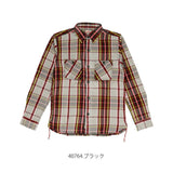 ヒューストン ビエラシャツ 通販 houston シャツ ネルシャツ メンズ アメカジ ブランド HOUSTON CHECK VIYELLA SHIRT 40776 40764 シンプル ワークシャツ コットン 厚手 長袖 カジュアルシャツ トップス