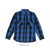 ヒューストン ビエラシャツ 通販 houston シャツ ネルシャツ メンズ アメカジ ブランド HOUSTON CHECK VIYELLA SHIRT 40776 40764 シンプル ワークシャツ コットン 厚手 長袖 カジュアルシャツ トップス