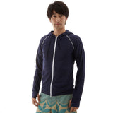 ラッシュガード パーカー 長袖 メンズ uv 通販 ショート丈 フード 男性 ジップアップ 水陸両用 ラッシュパーカー 紫外線対策 日焼け防止 UPF50+ 大きいサイズ upf 水着 hwjhw8084
