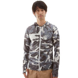 ラッシュガード パーカー 長袖 メンズ uv 通販 ショート丈 フード 男性 ジップアップ 水陸両用 ラッシュパーカー 紫外線対策 日焼け防止 UPF50+ 大きいサイズ upf 水着 hwjhw8084